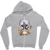 witch cat night Zipper Hoodie