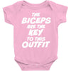 The Biceps Are The Key To This Outfit Baby Onesie