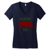 hantin hog Women's V-Neck T-Shirt