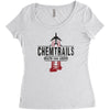 jet chemtrails red &amp; grey logo Women's Triblend Scoop T-shirt