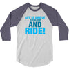 Eat Sleep Ride 3/4 Sleeve Shirt