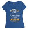 october girl Women's Triblend Scoop T-shirt