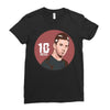 messi top Ladies Fitted T-Shirt
