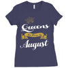 queens are born in august Ladies Fitted T-Shirt