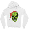 santa clous skeleton Zipper Hoodie