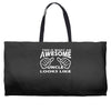 this is what an awesome uncle looks like   mens funny father's day Weekender Totes