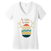 Hunting Season Retro Color 80s Style Women's V-Neck T-Shirt