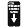 warning choking hazard printed iPhone 8 Plus