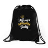 kings are born in july Drawstring Bags