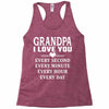 I Love You Grandpa Racerback Tank