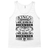 Real Kings Are Born On December 1 Tank Top