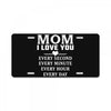 I Love You Mom License Plate