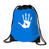 handprint sticker vinyl decal Drawstring Bags