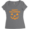 happy halloween...., Women's Triblend Scoop T-shirt