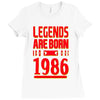 legends are born in 1986 hoodie Ladies Fitted T-Shirt