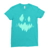 halloween face Ladies Fitted T-Shirt