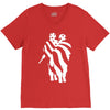 american flag soldier V-Neck Tee