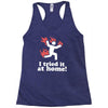 i tried it at home! funny Racerback Tank