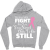 the lord will fight for you, you need only to be still Zipper Hoodie
