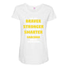 You Are Braver Than You Believe Stronger Maternity Scoop Neck T-shirt
