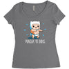 puncha yo buns Women's Triblend Scoop T-shirt