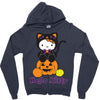 kitty halloween Zipper Hoodie