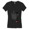 pocket toothless Women's V-Neck T-Shirt