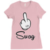 mickey fuck swag Ladies Fitted T-Shirt