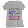 my mom is in heaven forever Ladies Fitted T-Shirt