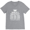 F Chord Dad Funny Guitar V-Neck Tee