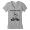 Never Trust An Atom Women's V-Neck T-Shirt