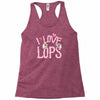 i love lops lots Racerback Tank