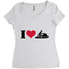i love jet ski racing Women's Triblend Scoop T-shirt