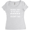 missed shots Women's Triblend Scoop T-shirt