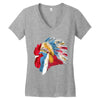 chief many feathers Women's V-Neck T-Shirt