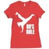 80's rule break dancer Ladies Fitted T-Shirt