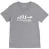 evolution of scuba divingfunny swim retro sea cool boat party V-Neck Tee