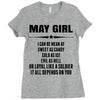 Super May Girl Ladies Fitted T-Shirt