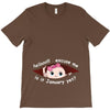 January Peeking Out Baby Girl T-Shirt