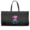 i love july especially the 4th Weekender Totes