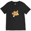 playful foxes V-Neck Tee