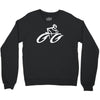 cyclist road bike biking Crewneck Sweatshirt