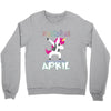 Born Unicorns-Born April Crewneck Sweatshirt