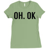 oh ok awesome Ladies Fitted T-Shirt