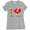 i heart my wife Ladies Fitted T-Shirt