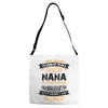Super Cool Nana Of A Freaking Awesome Granddaughter Adjustable Strap Totes