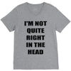 i'm not quite right in the head V-Neck Tee