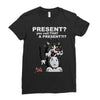 anxious cat Ladies Fitted T-Shirt