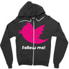 follow me Zipper Hoodie
