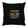where the halflings are Throw Pillow